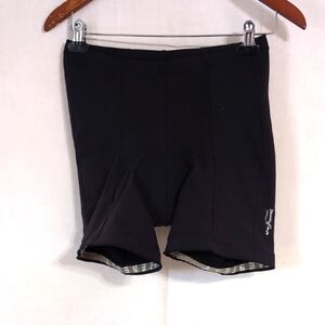Shebeest Black High Rise Padded Bicycle Shorts Size Large